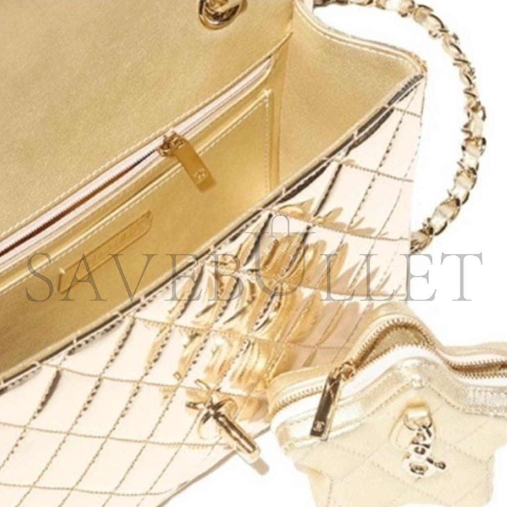 Ch*el 24c backpack & star coin purse as4649 (23.5*18.5*8.5cm)